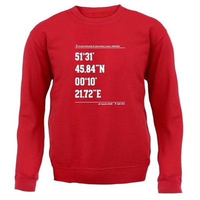 Cricket Ground Coordinates Lords - Adult Hoodie / Sweater - Fan Love Player