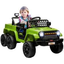 12V Kids Electric Car w/ 2WD/4WD Switchable, Remote Control, Green
