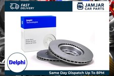 Image of 2x DELPHI BG4945C Brake Discs Front Fits Mercedes-Benz C-Class E-Class SLC SLK
