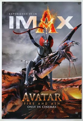 Avatar Fire and Ash - original DS movie poster D/S 2025 INTL IMAX Glossy