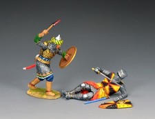 MK252 - Attacking Saracen with Fallen Crusader - Medieval - King and Country