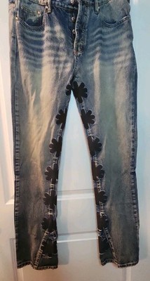 LOSTSHDWS Jeans Black Flowers Size 36