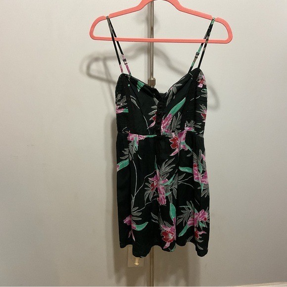 Billabong Black Floral Mini Dress Size S