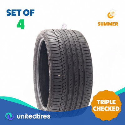 Set of (4) Used 315/30R22 Continental PremiumContact 6 107Y - 6.5-7/32