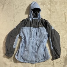 The North Face Jacket Girls Size XL 16/18 Blue Gray Dryvent Hooded Waterproof