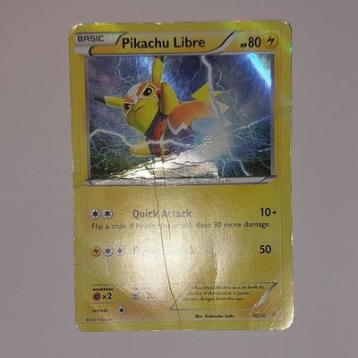Pikachu Libre Holo 30/30 XY Trainer Kit 80 HP Basic Pokémon TCG English