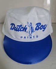 Vintage Dutch Boy Panters Cap White Blue Cap Hat