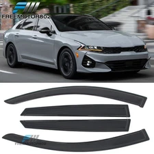 Fits 21-25 Kia K5 4PCS Window Visors Sun Wind Guards Rain Deflectors Vent Shade