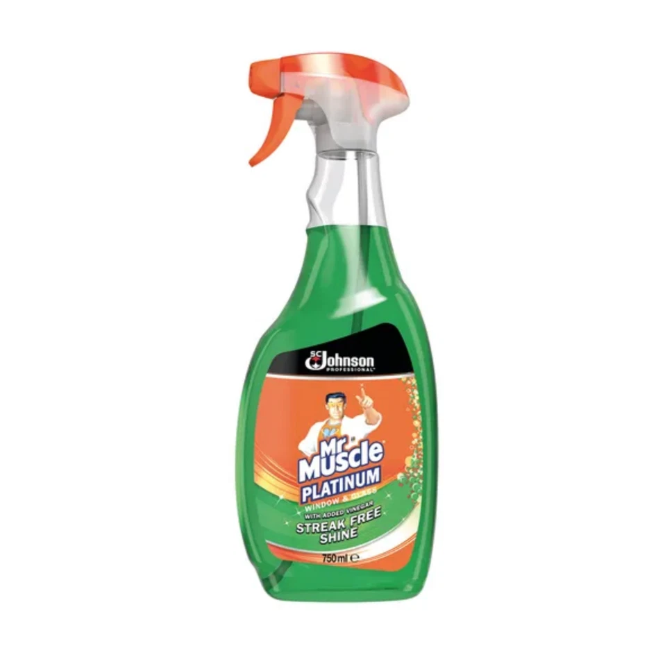 Mr Muscle Platinum Window & Glass Cleaner - 750ml - Free Next Day Delivery