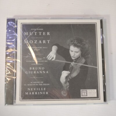 ANNE-SOPHIE MUTTER Mozart: Violinkonzert #1 CD + Serenade Gran Partita Sealed