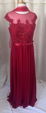 Red Color Mother of Bride/Groom Dress Party Prom Evening Cocktail 2XL. NEW