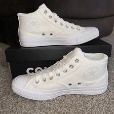 Converse Chuck Taylor All Star Malden Street Mid Top Vintage White Mens Size 9.5