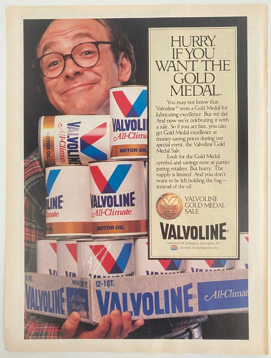Valvoline All-Climate Motor Oil Ashland Oil Vintage 1983 Print Ad