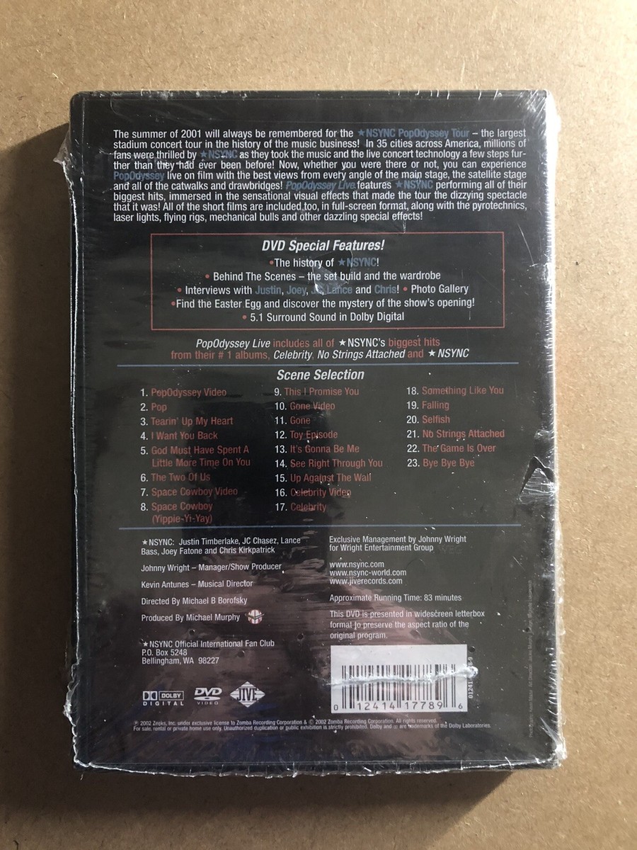 N Sync - PopOdyssey Live (DVD, 2002) for sale online | eBay
