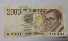 2000 lire Guglielmo Marconi series AA