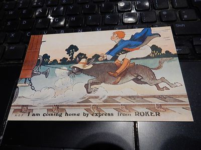 ROKER DONKEY EISENBAHN POSTKARTE AUTHENTISCHER ARTIKEL GESCHENK POTENZIAL SEHR GUTER ZUSTAND 
