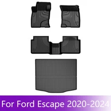 Car Floor Mats Trunk Mat Rear Cargo Liner for Ford Escape 2020-2025 All Weather
