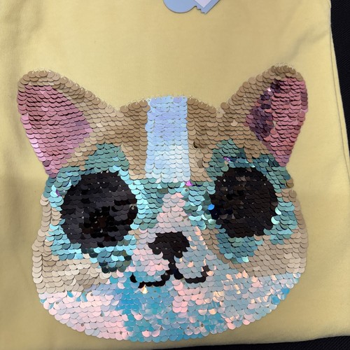 Cat & Jack Girls Short Sleeve T Shirts Size XL 14/16 Lot of 2 Unicorn and Bear - Picture 3 of 6