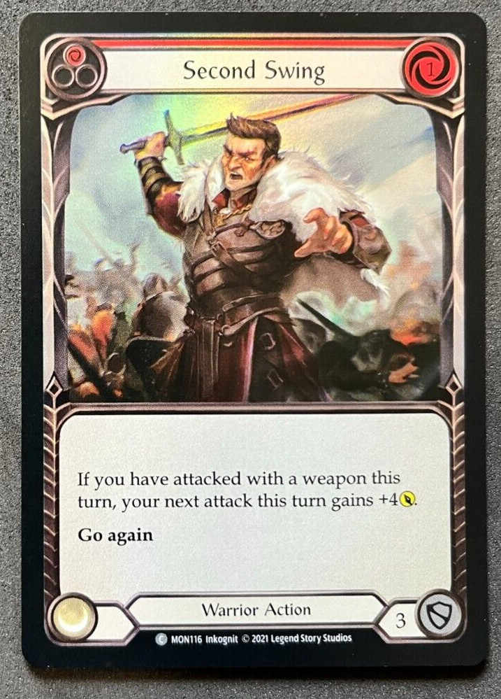 Flesh and Blood FAB - Second Swing Red - MON116 - Foil - 1st Edition