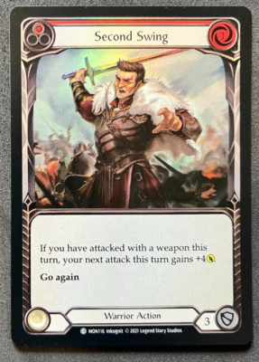 Flesh and Blood FAB - Second Swing Red - MON116 - Foil - 1st