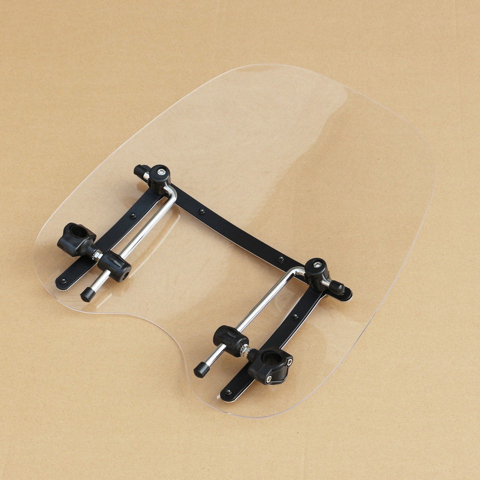 Clear Windshield For Harley Dyna, Softail, Sportster 883 & 1200 | POMT Brand