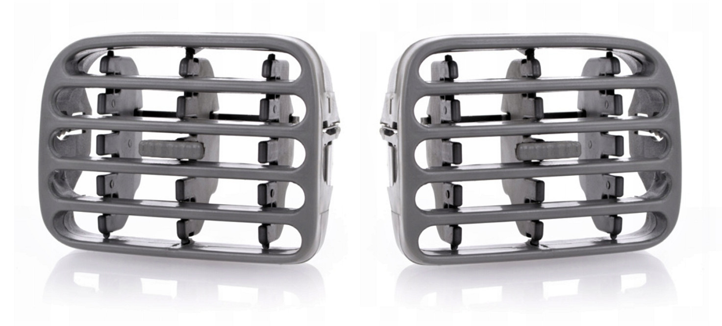 Grille de ventilation centrale pour Clio 2 résout le problème d'aérateur bloqué gris