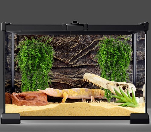 2 Pack Reptile Plants Terrarium Hanging Fake Vines with Suction Cup for Geckos - Picture 5 of 6