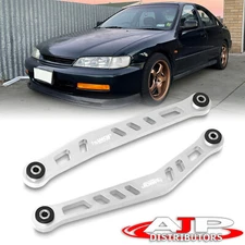 Silver Rear Lower Control Arms LCA CNC Aluminum Strut For 1994-1997 Honda Accord