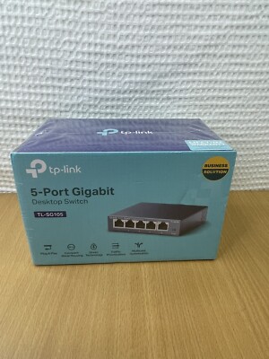 TP-LINK Technologies  (TL-SG105) 5-Port Gigabit Desktop Switch Brand New