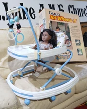 Vintage Graco Tot Wheels II Disney Fold Up Collapsible Walker Doll/PROP/DISPLAY