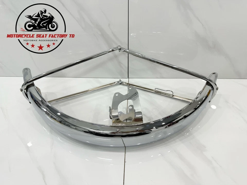 Honda CB750 K2 K6 1972 - 1976 Fits CB450 K5-K7 Mud Guard Front Fender Chrome. — 第 3/4 张图片