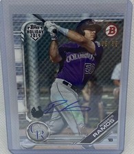 ROBERTO RAMOS 2019 TOPPS BOWMAN HOLIDAY 2019 PROSPECT AUTO #D 05/35