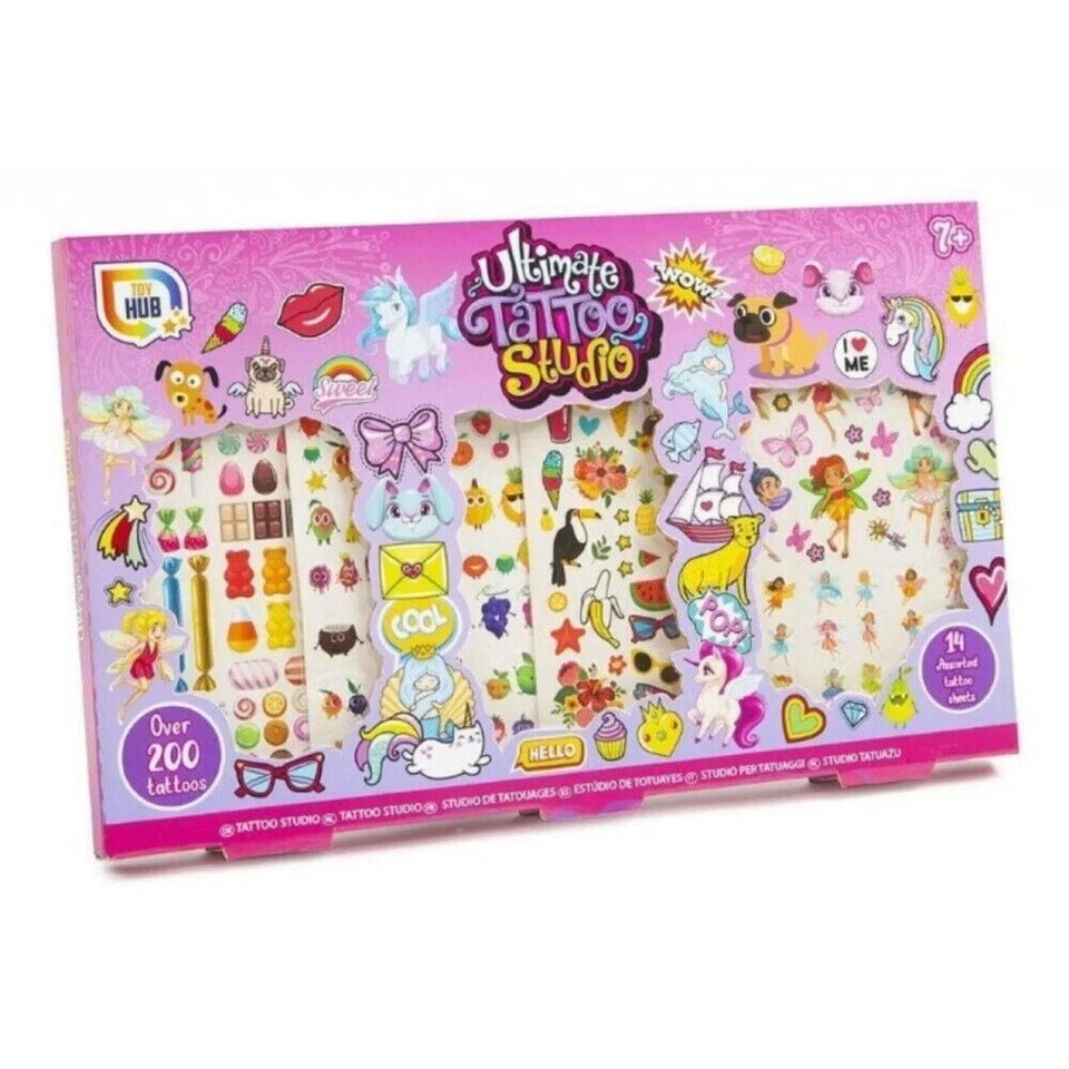 Boys/Girls Temporary Fake Tattoos Transfers Ultimate 200 Fashion Studio
