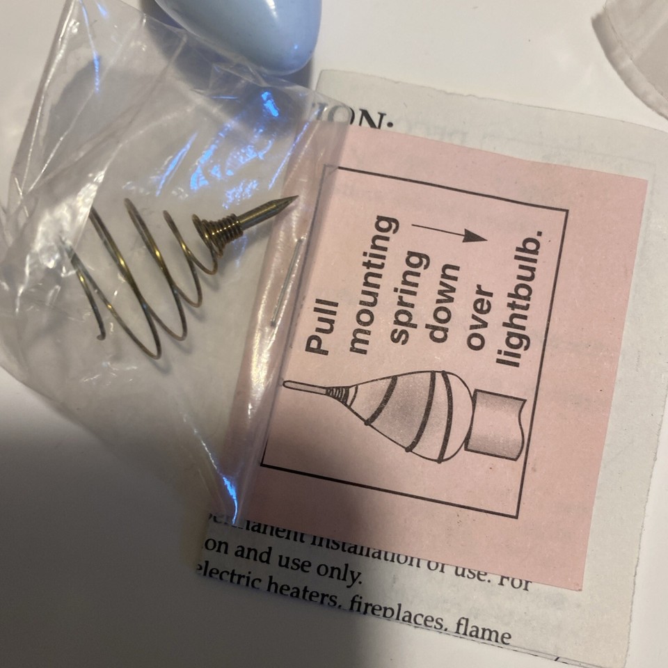 Lot of 2 Vintage Spin Shade For Electric Candle Lamps and Christmas