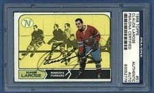 🏒AUTOGRAPH 1968-69 Topps CLAUDE LAROSE PSA/DNA Certified Minnesota NORTH STAR