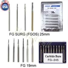 Dental Bur Carbide Round Taper Fissure Burr FG 1/4 2 3 6 7 8 557 High Speed