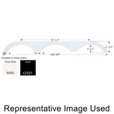 Icon 12327 RV Trailer Triple Axle Fender Skirt Black For Heartland NEW