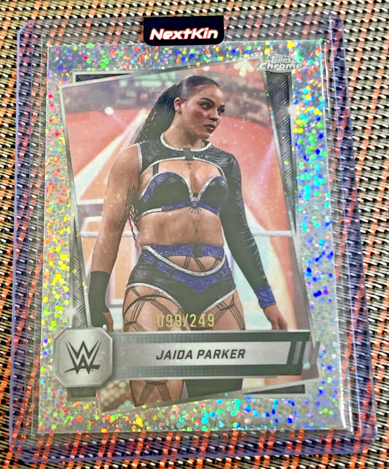 2025 Topps Chrome WWE Jaida Parker #39 Speckle Refractor /249 NXT Low Pop Rookie