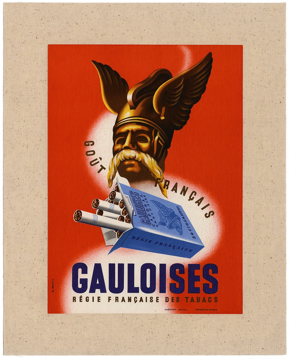 MAX PONTY, 'GAULOISES', vintage poster, c. 1940s | eBay