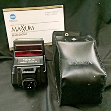 Minolta Maxxum Flash 2800AF with owners manual and case ...