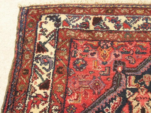 Alfombra oriental Hamadan anudada a mano/tejida a mano 55"" x 91"" lavada en remojo - Imagen 9 de 24