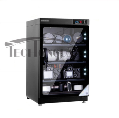 80L Full Automatic Digital Dehumidify Dry Cabinet Box for Lens Camera Storage US