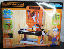 Black  Decker Junior Builder Power Workbench Workshop with Action Lights Sounds