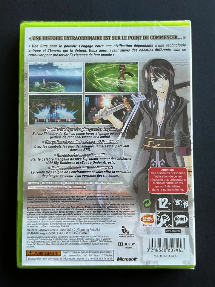 Xbox 360 - Tales of Vesperia - New - French / PAL - Image 2 of 2