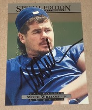 Mitch Williams SIGNED 1995 Upper Deck SE Card #130 California Angels Auto