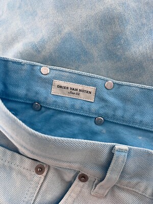Dries Van Noten Marble Jeans - Size 32 - Blue - NEW | eBay