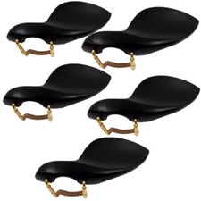 Violin part,5pcs high quality ebony violin left chinrest 4/4 with clamp