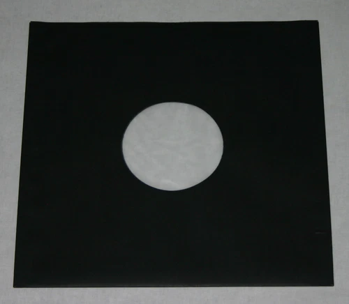 25 St. schwarze LP/Maxi Singles Schallplatten Innenhüllen, gefüttert