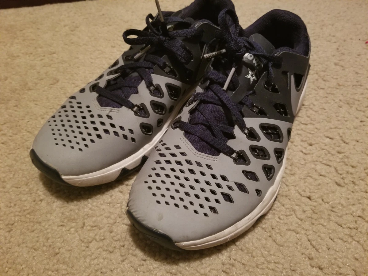 Dallas cowboys nike train speed 4 amp best sale shoe