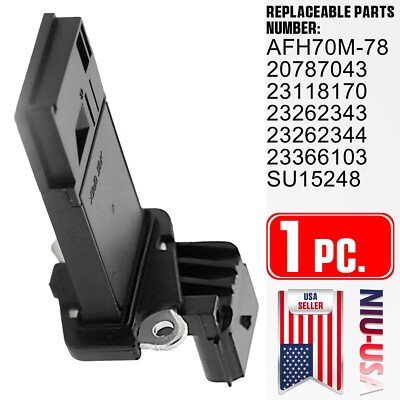 MAF Mass Air Flow Sensor AFH70M-78 23262344 For Chevrolet GMC Cadillac Buick 3.6